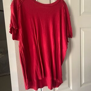 We The Free Vibrant Red Short Sleeve Tee